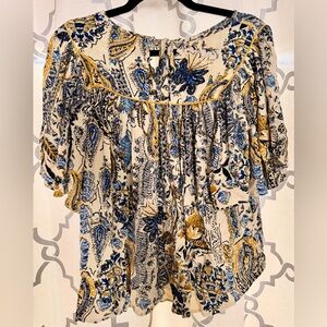 Maurices Flowy Blouse with Paisley Print